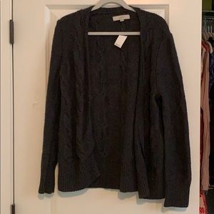 Dark Grey LOFT Cardigan